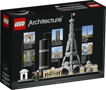LEGO Architecture Şehir Yapıları Koleksiyonu Paris 21044- Seyahat, Mimari ve Tarih Meraklısı Yetişkinler için Koleksiyonluk Sergilenebilir Yapım Seti (694 Parça)