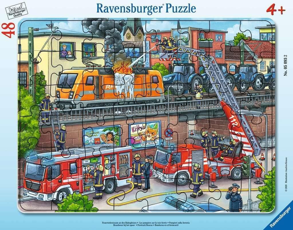 Ravensburger 050932 48P Bçer Puz İtfaiye, Çok Renkli