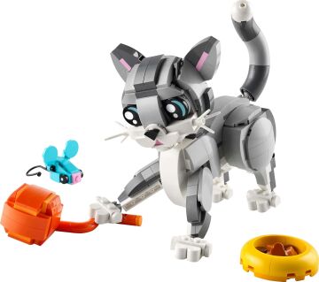 LEGO Creator 3’ü 1 Arada Oyunbaz Kedi 31163-8 Yaş ve Üzeri Çocuklar için Köpek veya Güvercin Figürüne Dönüşebilen Oyuncak Yapım Seti, Doğum Günü Hediyesi (407 Parça)