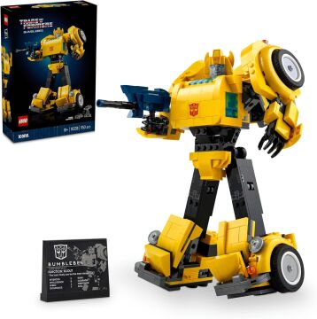 LEGO Icons Transformers Bumblebee 10338, Yetişkinler İçin Koleksiyonluk Robot Aksiyon Figürü Yapım Seti (950 Parça)