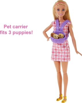 Barbie ve Yeni Doğan Köpekler Oyun Seti, 3 yaş ve üzeri, HCK75