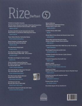 Rize Defteri 5: Tarih-Folklor-Hatırat
