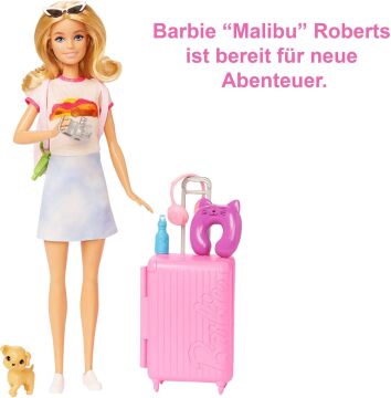 Barbie Seyahatte Bebeği ve Aksesuarları, 3 yaş ve üzeri, HJY18