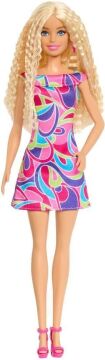 Barbie Fashionistas Doll #223 Sarışın Dalgalı Saçlı, Tamamen Saçtan Esinlenen Elbise ve Aksesuarlar, 65. Yıldönümü Koleksiyonluk Moda Bebek