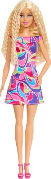 Barbie Fashionistas Doll #223 Sarışın Dalgalı Saçlı, Tamamen Saçtan Esinlenen Elbise ve Aksesuarlar, 65. Yıldönümü Koleksiyonluk Moda Bebek