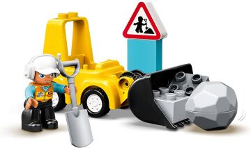 LEGO DUPLO İnşaat Buldozeri 10930-2 Yaş ve Üzeri Çocuklar İçin Mini Buldozer İçeren Eğitici Oyuncak Yapım Seti (10 Parça)