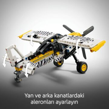 LEGO Technic Arazi Uçağı 42198 – 8 Yaş üstü Erkek ve Kız Çocuklar için Dönen Pervane ve Pistonlu Motor İçeren Yaratıcı Rol Yapma Oyuncağı, Hediye Fikri (333 Parça)