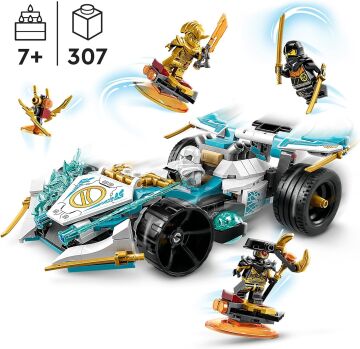 LEGO NINJAGO Zane'in Ejderha Gücü Spinjitzu Yarış Arabası 71791