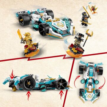 LEGO NINJAGO Zane'in Ejderha Gücü Spinjitzu Yarış Arabası 71791