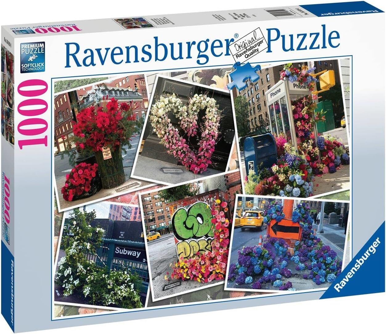 Ravensburger 168194 NY Çiçekler Yetişkin Puzzle, 1000 Parça