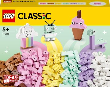 LEGO Classic Yaratıcı Pastel Eğlence 11028-5 Yaş ve Üzeri Çocuklar İçin Renkli, Yaratıcı, Eğlenirken Öğreten Yaratıcı Oyuncak Yapım Seti (333 Parça)
