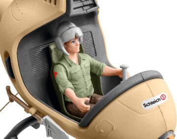 SCHLEICH 42476 Kurtarma Helikopteri Oyuncak Figürü, Çok Renkli