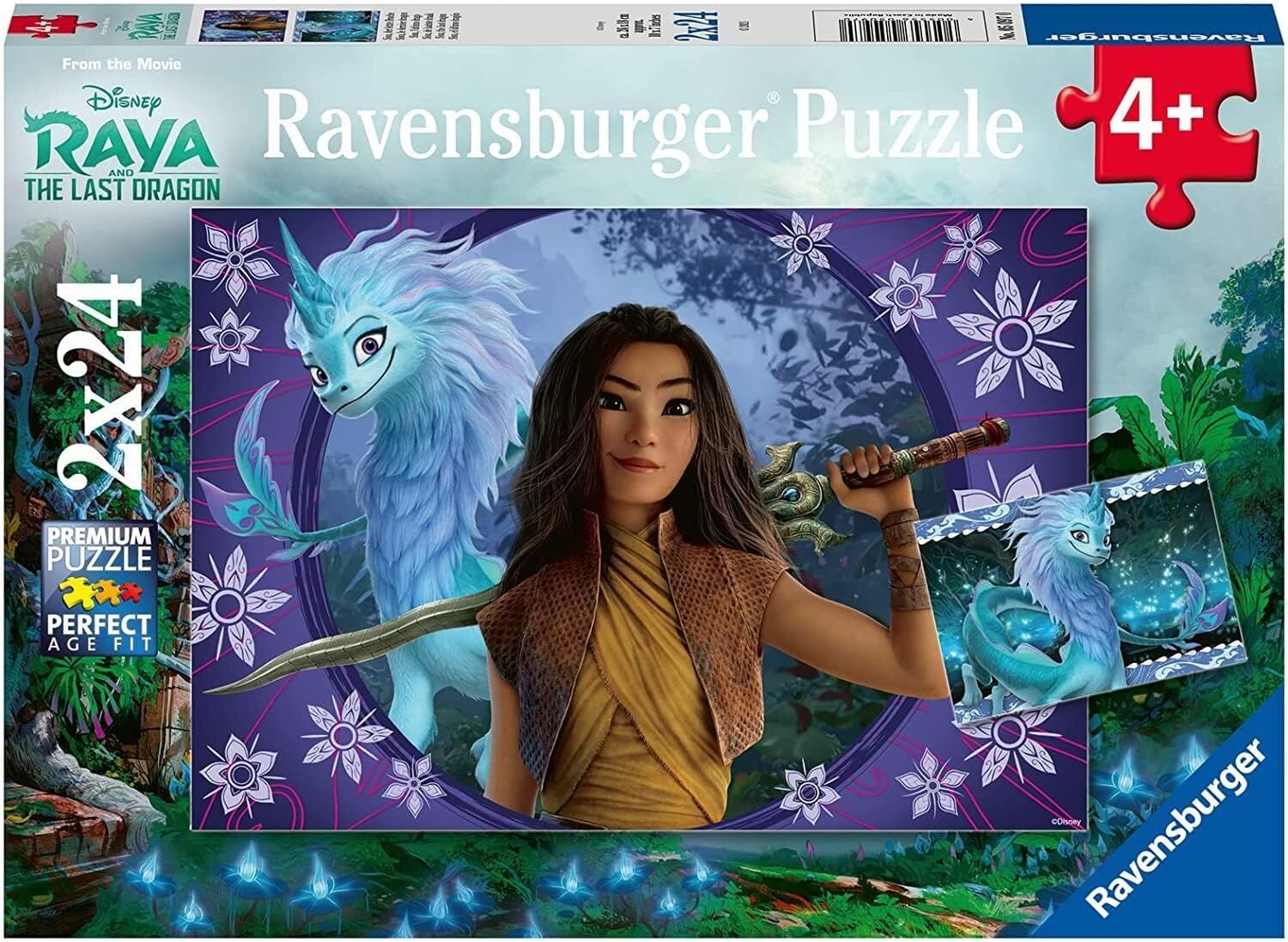 Ravensburger Puzzles 2x24 p - Sisu, the last dragon/Disney Raya and the last dragon