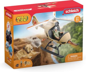 SCHLEICH 42476 Kurtarma Helikopteri Oyuncak Figürü, Çok Renkli