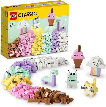 LEGO Classic Yaratıcı Pastel Eğlence 11028-5 Yaş ve Üzeri Çocuklar İçin Renkli, Yaratıcı, Eğlenirken Öğreten Yaratıcı Oyuncak Yapım Seti (333 Parça)