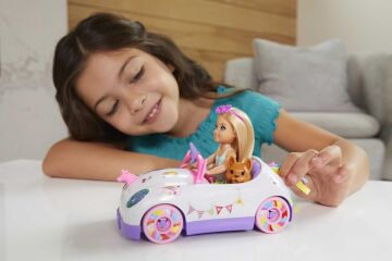 Barbie Chelsea Bebek ve Arabası, 3 yaş ve üzeri, GXT41