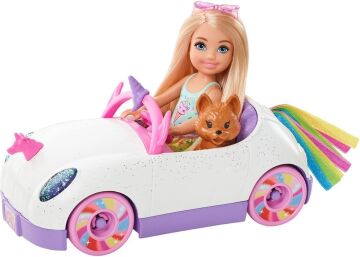 Barbie Chelsea Bebek ve Arabası, 3 yaş ve üzeri, GXT41