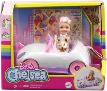 Barbie Chelsea Bebek ve Arabası, 3 yaş ve üzeri, GXT41