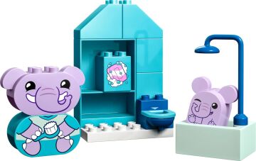 LEGO DUPLO İlk Günlük Rutinlerim: Banyo Zamanı 10413 - 1 Buçuk Yaş ve Üzeri Çocuklar için Eğitici Banyo Oyuncağı Yapım Seti (15 Parça)