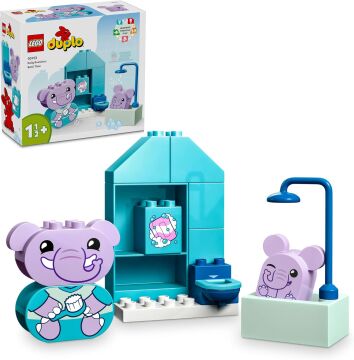 LEGO DUPLO İlk Günlük Rutinlerim: Banyo Zamanı 10413 - 1 Buçuk Yaş ve Üzeri Çocuklar için Eğitici Banyo Oyuncağı Yapım Seti (15 Parça)