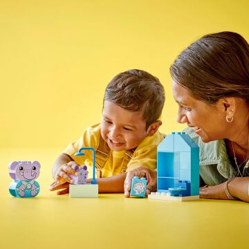 LEGO DUPLO İlk Günlük Rutinlerim: Banyo Zamanı 10413 - 1 Buçuk Yaş ve Üzeri Çocuklar için Eğitici Banyo Oyuncağı Yapım Seti (15 Parça)