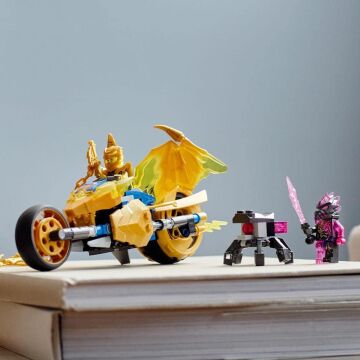 LEGO® NINJAGO® Jay'in Altın Ejderha Motosikleti 71768-7 Yaş ve Üzeri için bir Ninja Motosikleti İçeren Oyuncak Yapım Seti (137 Parça)