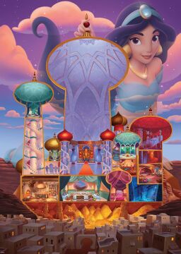 Ravensburger Disney Kalesi Yapboz: Yasemin Sürümü | 1000 Parça Yapboz | Benzersiz Softclick Teknolojisi | Agrabah Sarayı Teması | FSC Sertifikalı