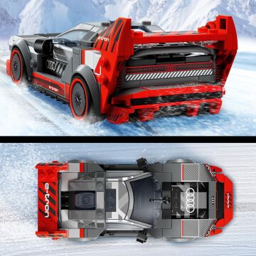 LEGO Speed Champions Audi S1 e-tron quattro Yarış Arabası 76921-9 Yaş ve Üzeri Çocuklar için Koleksiyonluk ve Sergilenebilir Yaratıcı Oyuncak Model Yapım Seti (274 Parça)