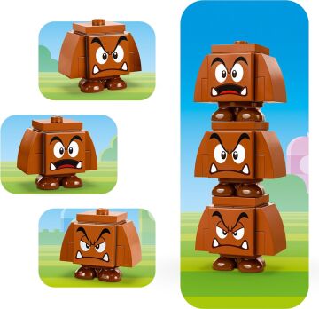 LEGO® Super Mario™ Goomba Oyun Parkı 71433-7 Yaş ve Üzeri İçin Koleksiyonluk Yaratıcı Nintendo® Macerası Oyuncak Yapım Seti (173 Parça)