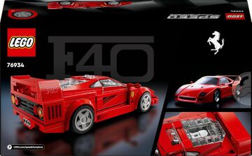 LEGO Speed Champions Ferrari F40 Süper Araba 76934 – 9 Yaş Ve Üzeri Çocuklar İçin İnşa Edilebilen Oyuncak Araç Modeli Yapım Seti (318 Parça)