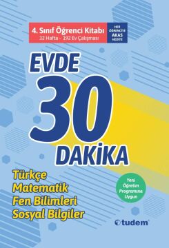 4. Sınıf Evde 30 Dakika Öğrenci Kitabı