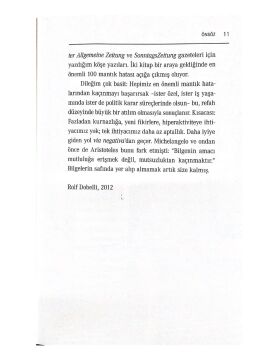 Akıllıca Davranma Sanatı: Kaçınmanız Gereken 52 Davranış Hatası