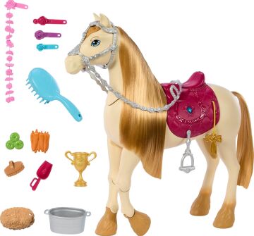 Barbie Barbie The Great Horse Chase, Horse Moves, Dances & Blinks Eyesinden Esinlenen Sesler, Müzik ve Aksesuarlarla Oyuncak At