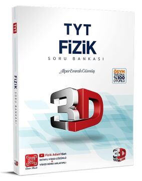 3D TYT Fizik Tamamı Video Çözümlü Soru Bankası (Yeni)
