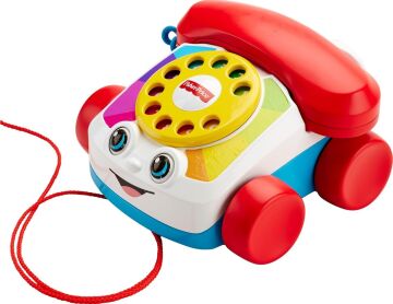 Fisher Price Eğitici Geveze Telefon, Sürüklenebilir, Klasik, Çevirmeli Oyun Telefonu FGW66
