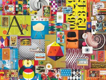 Ravensburger 169511 1500 Parçalı Yaratıcılık Eames, Renkli