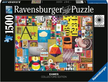 Ravensburger 169511 1500 Parçalı Yaratıcılık Eames, Renkli