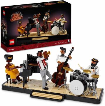 LEGO Ideas Caz Dörtlüsü 21334 - Müzik Tutkunu Yetişkinler için Yap-Sergile Model Yapım Seti (1606 Parça)