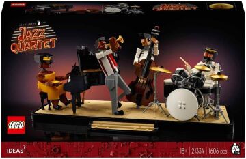 LEGO Ideas Caz Dörtlüsü 21334 - Müzik Tutkunu Yetişkinler için Yap-Sergile Model Yapım Seti (1606 Parça)