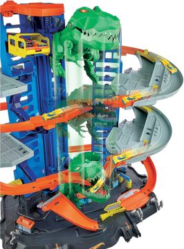 Hot Wheels Robotik T-rex Ultimate Garaj , 5 yaş ve üzeri, GJL14