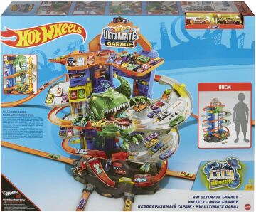 Hot Wheels Robotik T-rex Ultimate Garaj , 5 yaş ve üzeri, GJL14