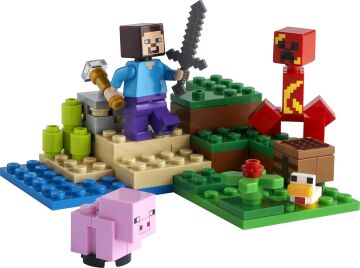 LEGO® Minecraft® Creeper™ Pususu 21177 – Macera Oyunları Seven Çocuklar İçin Yaratıcı Oyuncak Yapım Seti (72 Parça)