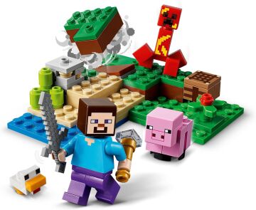 LEGO® Minecraft® Creeper™ Pususu 21177 – Macera Oyunları Seven Çocuklar İçin Yaratıcı Oyuncak Yapım Seti (72 Parça)