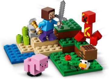 LEGO® Minecraft® Creeper™ Pususu 21177 – Macera Oyunları Seven Çocuklar İçin Yaratıcı Oyuncak Yapım Seti (72 Parça)