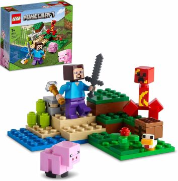 LEGO® Minecraft® Creeper™ Pususu 21177 – Macera Oyunları Seven Çocuklar İçin Yaratıcı Oyuncak Yapım Seti (72 Parça)