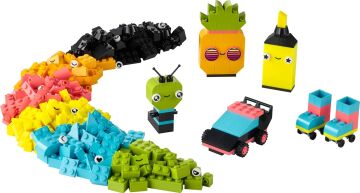 LEGO Classic Yaratıcı Neon Eğlence 11027-5 Yaş ve Üzeri Çocuklar İçin Canlı Renkli Parçalar İçeren Yaratıcı Oyuncak Yapım Seti (333 Parça)