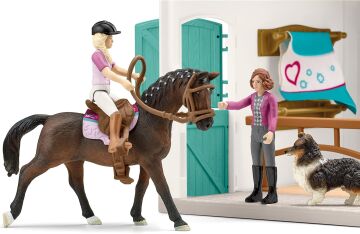 schleich 42568 Modüler Binicilik Mağazası, 5-12 Yaşındaki Çocuklar için, HORSE CLUB - Oyun Seti