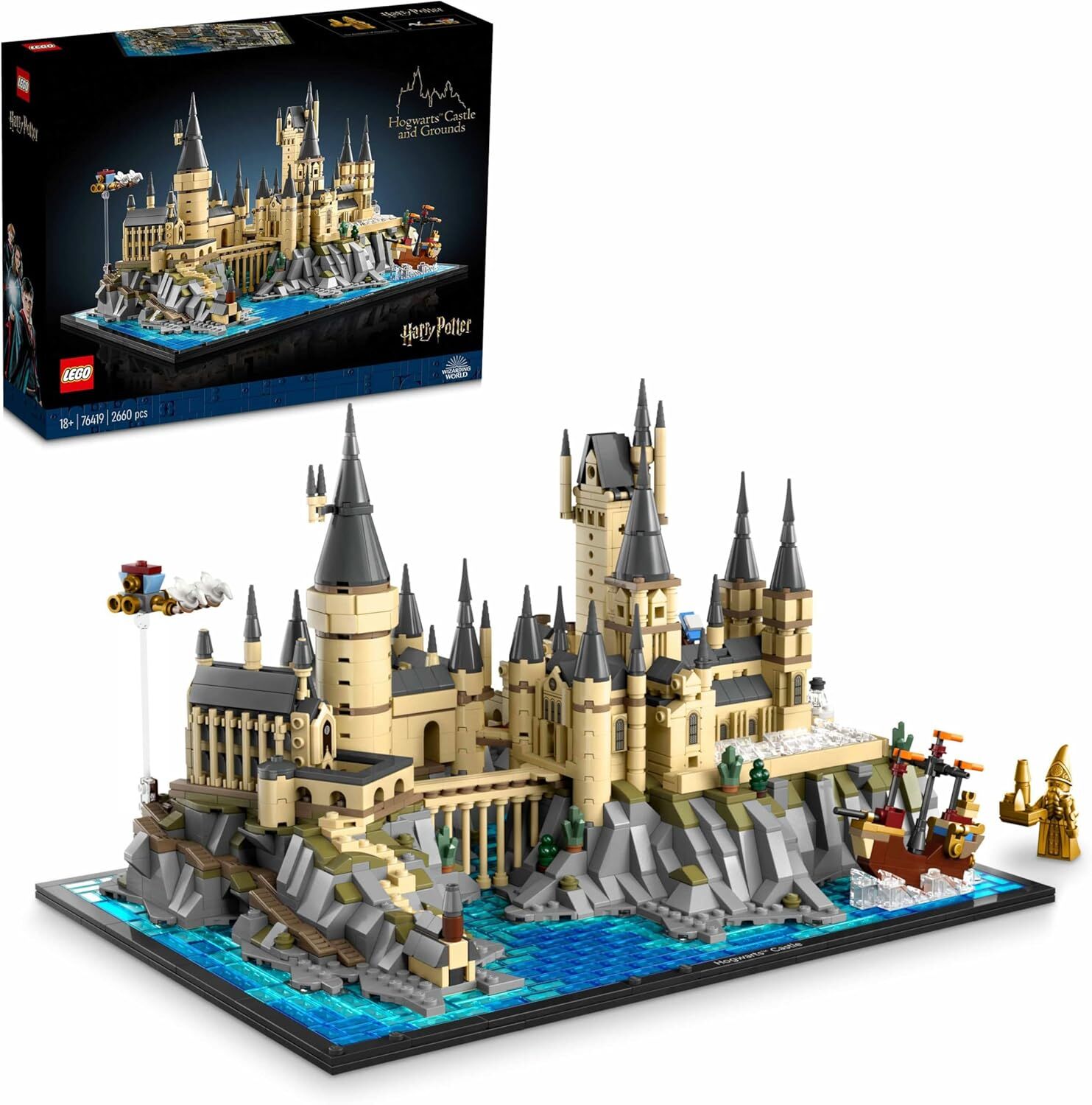 LEGO® Harry Potter™ Hogwarts™ Şatosu ve Bahçesi 76419 - Yetişkin Hayranlar için Yaratıcı Model Yapım Seti (2660 Parça)