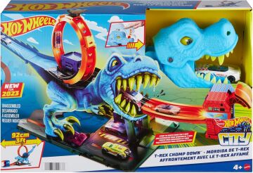 Hot Wheels Dinozor ile Mücadele Oyun Seti, 4 yaş ve üzeri, HKX42
