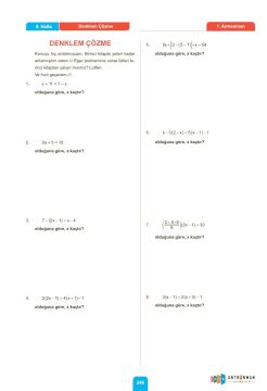 Antrenmanlarla Matematik - 2